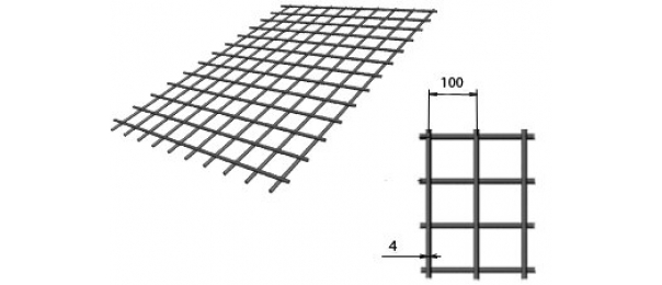 Сетка сварная (дорожная) 100х100х4мм 1,5х2м купить с доставкой в Клине