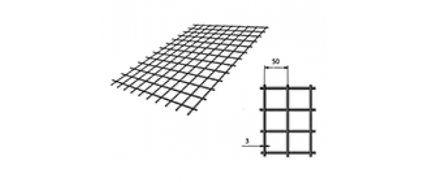 Сетка сварная (дорожная) 50х50х3мм 1х2м купить с доставкой в Клине